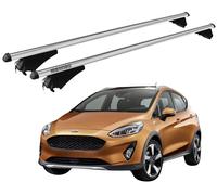 Barres Porte-Tout Pour Ford Fiesta VII Active Depuis 2018 Avec Antivol Argent