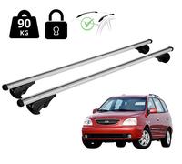 Barres Porte-tout Pour Kia Carens 2002-2006 Avec Appui Main, Noir, Nordrive