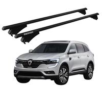 Barres Porte-Tout Pour Renault Koleos De 2017 - Menabo Aluminium Noir Railing