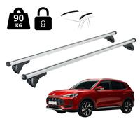 Barres Porte-Tout Support De Toit Pour MG ZS De 2024 Avec Rampe Antivol