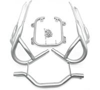 Barres protection pour moto Pour BMW R1200 RT 2004-2013 R1200RT Pour Moto Pour Garde-Moteur Autoroute Freeway Crash Bar Pare-Chocs(Front Bumper-silver)