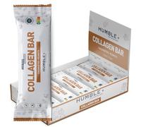 Barres Protéinées au Collagène (5g) et Barres Protéinées (11g) - Saveur Cacahuète - Pack de 12 barres x 46g - Riche en Fibres, Sans sucre ajouté, Sans gluten, Sans huile de palme - Humble+