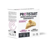 Barres protéinées chocolat blanc crème noisette PROTISTART