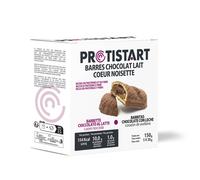 Barres protéinées chocolat lait crème noisette PROTISTART