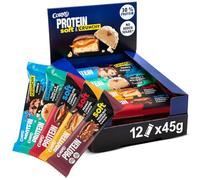 Barres protéinées, Corny Protein,Soft & Crunchy Mix Pack de 12,13,5 gr de protéines, 0% de sucres ajoutés, Boîte Mixte 12 x 45 g, Taste the Power