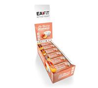 Barres Proteinees Sans Sucre - Eafit Musculation - Peche Yaourt - 24 Barres | Apporte energie et proteines pour le sport, riche en fibres, faible en sucre - barres proteinees peche yaourt musculation