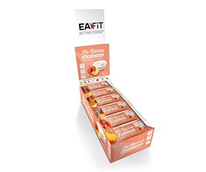 Barres Proteinees Sans Sucre - Eafit Musculation - Peche Yaourt - 24 Barres | Apporte energie et proteines pour le sport, riche en fibres, faible en sucre - barres proteinees peche yaourt musculation