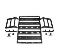 Barres Toit pour Wrangler JK JL JT 2/4 Porte en Aluminium Acier Et Fer Support De Toit Lumière LED Échelle d'escalade Panier Chargement Porte-Bagages Voiture