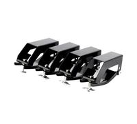 Barres Toit Rail Porte-Bagages Universel pour Voiture 4 Pièces Boucle Fixe Extrémité Barre Transversale Durable Installation du Lien Montage Rangement Automatique Rails
