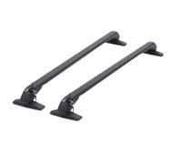 Barres Toit Railing 1 Paire De Véhicule Universel avec Serrure Support Montage sur Le Toit La Voiture Barre Rail Pièce Modification Supérieure Bagage Aluminium Noir(C)