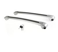 Barres Toit Railing Barre Transversale en Aluminium 2 Pièces pour Mercedes pour Benz GLS X167 2020 - 2025 De Toit Porte-Bagages Verrouillable(Argent)