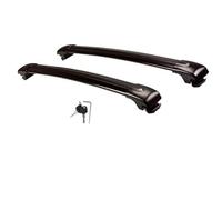 Barres Toit Railing Barre Transversale en Aluminium pour Chevy pour Captiva 2019 - 2025 2 Pièces De Toit Porte-Bagages Verrouillable(Noir)