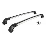 Barres Toit Railing Barre Transversale Réglable pour Infiniti QX50 2019 - 2026 2 Pièces Barres De Toit Noires Chargement Verrouillables(Black and Silver)