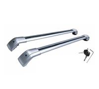 Barres Toit Railing Barre Transversale Réglable pour Mitsubishi pour Pajero pour Sport 2016 - 2026 Barres De Chargement Verrouillables Support Rail Toit Noir 2 Pièces(All Silver)