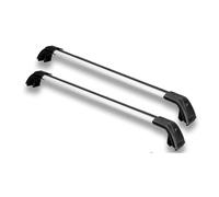 Barres Toit Railing Barres transversales verrouillables en alliage d'aluminium pour Genesis pour GV80 pour JX1 2021-2025 Porte Bagages Voiture(Silver and Black)
