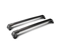 Barres Toit Railing Porte-Bagages Lot De 2 Barres De Toit À Point Fixe en Alliage D'aluminium avec Verrouillage De Ceinture pour Toyota pour FJ Cruiser 5 Portes SUV (2007-2020)(Noir)