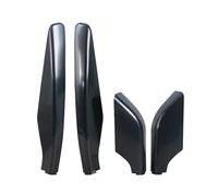 Barres Toit Railing Pour Mitsubishi Pour Pajero V80 2009-2018 4 pièces porte-bagages toit couvercle rail d'extrémité coque capuchon remplacement ABS Porte Bagages Voiture