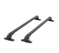 Barres Toit Railing Support Universel De Montage sur Toit Voiture 1 Paire Barre Rail Bagages en Aluminium Noir avec Dessus Verrouillage(2pcs 90cm)
