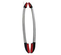 Barres Toit Souples pour Ford pour Ranger pour Wildtrack 2012-2019 T6 T7 Double Cabine Noir Voiture Toit Rails Porte-Bagages(Silver (Sticky))