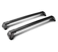 Barres Toit Verrouillables pour BMW Série 3 E46 Berline 4 Portes 1999-2004 Barres Toit pour Voiture 2 Pièces Verrou Ceinture en Alliage D'aluminium À Point Fixe(Noir)