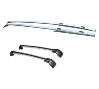 Barres Toit Verrouillables pour Land pour Rover pour Discovery Sport L550 2015-2025 Barres Toit Transversales pour Voiture Porte-Bagages Aluminium Argenté Lot 4(Silver and Black)