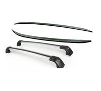 Barres Toit Voiture Barres Toit Et Barres Transversales pour Mitsubishi pour Outlander 2022-2024 Porte-Bagages sur Le Toit(Black Silver)