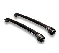 Barres Toit Voiture Pour VW Pour AMAROK 2023 2024 2025 Barres Transversales Toit Verrouillables En Alliage D'aluminium 2 Pièces Porte Bagage Voiture(Noir)