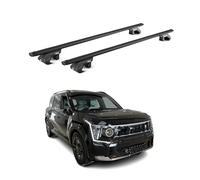 Barres transversales de Toit pour Kia EV9 2023-2025 Aluminium Noir 2 Pcs
