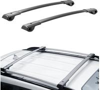 Barres transversales de toit VEVOR, Convient au Subaru Forester 2014-2021, avec rails latéraux surélevés, capacité de charge 90,7 kg, barres transversales en aluminium avec serrures, pour galerie de t