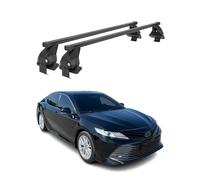 Barres Transversales Menabo Compatible avec Toyota Camry XV70 2017-2024 Noir
