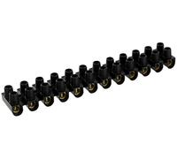 Barrette 2 x 12 noire Dhome - Section 16 mm²