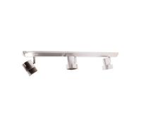 Barrette 3 ampoules GU10 Moka Nickel