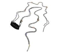 Barrette à chaînes en cristal coloré for extension de cheveux en chaîne de strass, épingle à cheveux tressée torsadée(A)