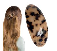 Barrette à cheveux - Accessoires de style vintage et élégant - Grande pince à cheveux ovale | Pour petite amie, fille, adolescente, sœur, rendez-vous galant, voyage