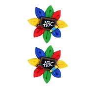 Barrette à cheveux arc-en-ciel Back to School pour les élèves et les enseignants qui sont parfaits pour les événements scolaires