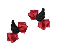 Barrette à cheveux avec aile avec nœud pour femmes, adolescentes, filles, sous-cultures des années 2000, barrettes latérales, accessoires fantaisie pour façonner les cheveux, 1 paire