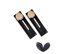 Barrette à cheveux avec boule, rouleau de chignon brodé à la main, pince à cheveux Lazy Hair Bun Clip Easy Fast Snap Roll Outil pour cheveux (A9, taille unique)