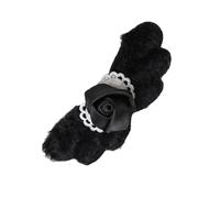 Barrette à cheveux créative en peluche avec cœur et ailes de rose - Décoration unique qui embellit votre look avec une touche de romantisme et de style doux