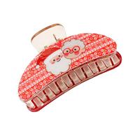 Barrette à cheveux décorative bonhomme de neige avec forte tenue pour différents types de cheveux fête postiche port quotidien décoration de cheveux