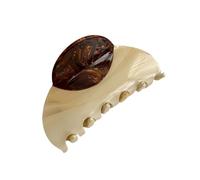 Barrette à cheveux élégante en acétate avec deux supports de cheveux sûrs pour les coiffures quotidiennes, clip en acétate pour un usage quotidien