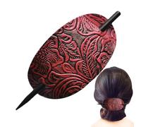 Barrette à cheveux en cuir polyvalente, adaptée à différents types de cheveux, y compris fins, épais ou ondulés. Elle est populaire chez MA fait main et Etsy