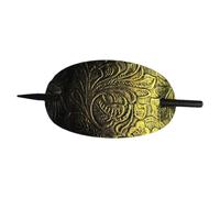 Barrette à cheveux en cuir synthétique avec bâton | Bâton et épingles à cheveux en cuir pour queue de cheval | Barrette à cheveux en cuir synthétique | Support de queue de cheval en cuir de forme