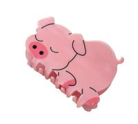 Barrette à cheveux en forme de dinosaure - Élégante pince à cheveux de cochon - En acrylique - Accessoire de cheveux pour fête et quotidien