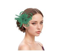 Barrette à cheveux en forme de fleur et plume - Accessoire de cheveux - Accessoire de cheveux - Accessoire de coiffure pour femme - Pour fêtes, spectacles scolaires, spectacles sur scène, jeux de rôle