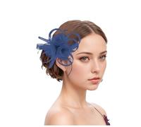 Barrette à cheveux en forme de fleur et plume - Accessoire de cheveux - Accessoire de cheveux - Accessoire de coiffure pour femme - Pour fêtes, spectacles scolaires, spectacles sur scène, jeux de rôle