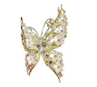Barrette à cheveux en forme de papillon en métal avec poignée sécurisée à ressort, accessoire pour pinces à cheveux pour femmes et filles, griffes antidérapantes pour femmes