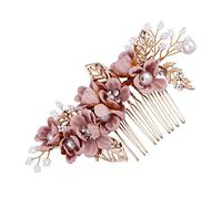 Barrette à cheveux en perles pour femme - Fabriquée à la main - Accessoire pour les mariées et les demoiselles d'honneur - Occasions spéciales et séances photo