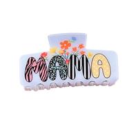 Barrette à cheveux en pin pour maman avec lettre accrocheuse C | Chignons rapides avec un maintien sûr pour des looks mi-hauts, un style quotidien, des tenues décontractées et des coiffures