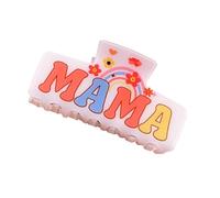 Barrette à cheveux en pin pour maman avec lettre accrocheuse, D | Chignons rapides avec un maintien sûr pour des looks mi-hauts, un style quotidien, des tenues décontractées et des coiffures