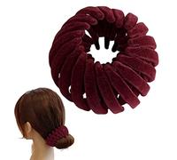 Barrette à cheveux magique en forme de nid d'oiseau en velours | Trois rangées d'accessoires de coiffure pour queue de cheval, et épingle à cheveux pour cheveux longs, courts, bouclés et